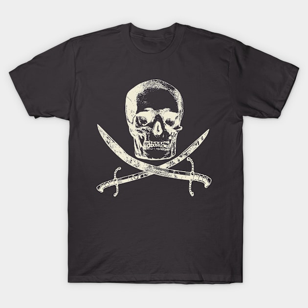 Sword Crossed Skull T-Shirt by Motiejus